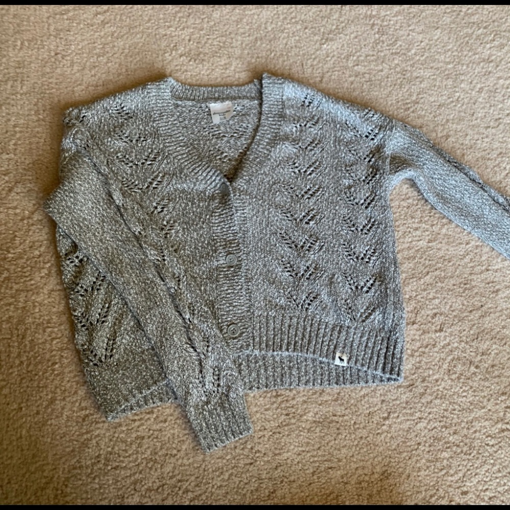 Kids Abercrombie Gray Cardigan